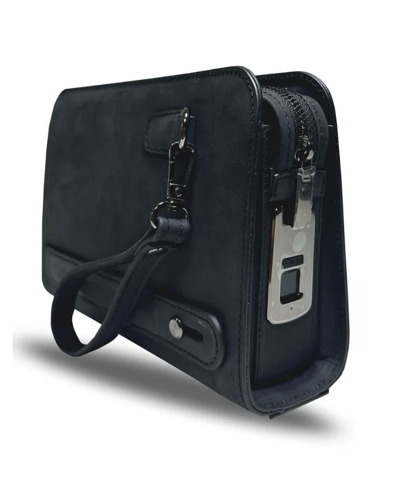 Nous – Parmak İzi Okuyuculu Hakiki Deri El Çantası - 011235