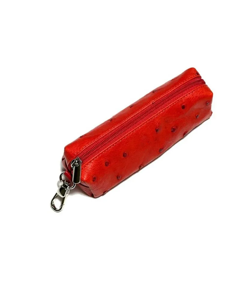 Hakiki Deri Çanta Askılı Fermuarlı Anahtarlık - 220119