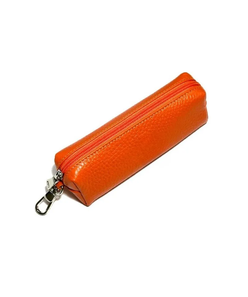 Hakiki Deri Çanta Askılı Fermuarlı Anahtarlık - 220124