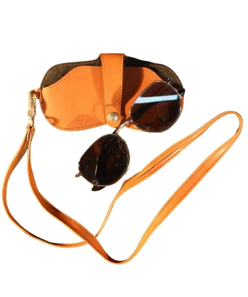 HAKİKİ DERİ GÜNEŞ GÖZLÜĞÜ KILIFI - 220129